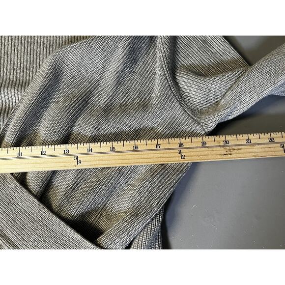 Harley Davidson Sweater Womens Medium Gray Wrap Surplice V Neck Ribbed Knit - Picture 10 of 12